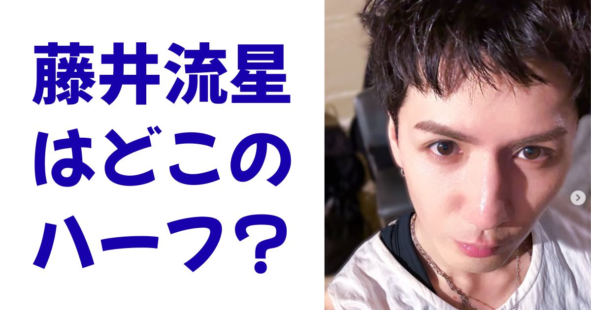 藤井流星はどこのハーフ？
