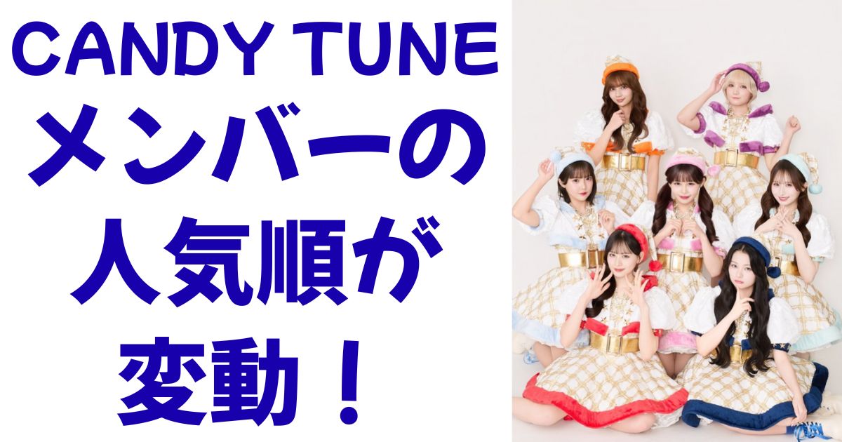 CANDY TUNEメンバーの人気順が変動！
