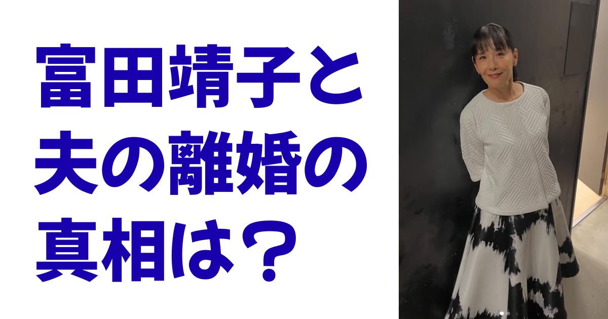 富田靖子と夫の離婚の真相は？